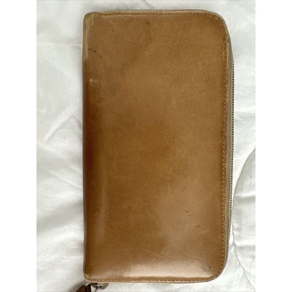PRADA Tan Leather Zippy Wallet - Picture 6 of 16